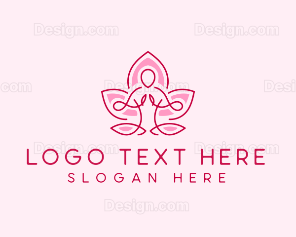 Lotus Human Meditation Logo