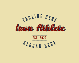 Retro Apparel Sporty logo design