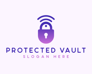 Signal Lock Security logo design