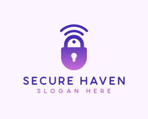 Signal Lock Security logo design