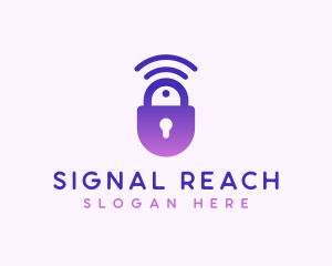 Signal Lock Security logo design