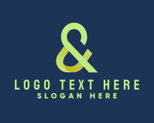 Typeface - Modern Business Ampersand logo design