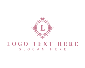 Floral Ornamental Frame Logo