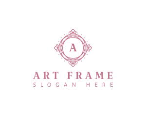 Floral Ornamental Frame logo design