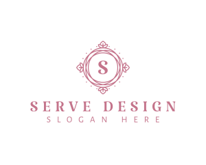 Floral Ornamental Frame logo design