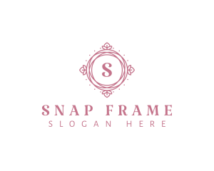 Floral Ornamental Frame logo design