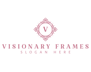 Floral Ornamental Frame logo design