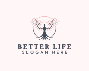 Cherry Blossom Wellness logo design