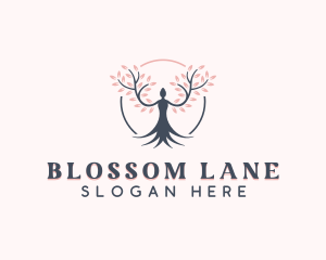 Cherry Blossom Wellness logo design