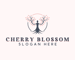 Cherry Blossom Wellness logo design