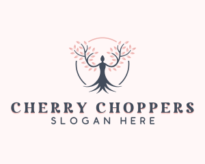 Cherry Blossom Wellness logo design