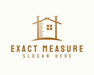 House Measurement Construction logo design