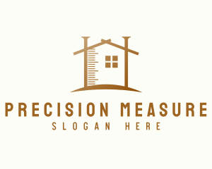 House Measurement Construction logo design