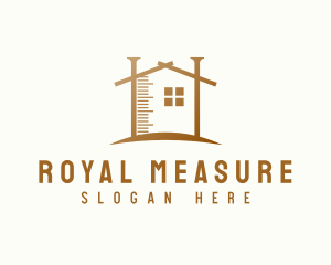 House Measurement Construction logo design