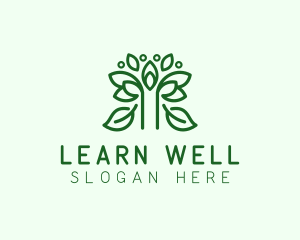 Natural Wellness Leaf logo design