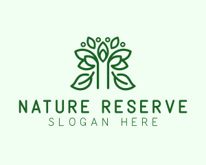 Natural Wellness Leaf logo design