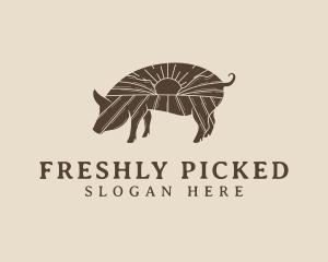 Pig Livestock Farm  logo design