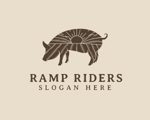 Pig Livestock Farm  logo design