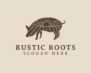 Pig Livestock Farm  logo design