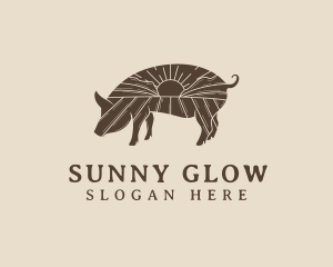 Pig Livestock Farm  logo design