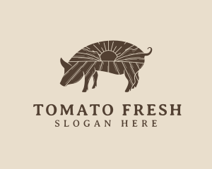 Pig Livestock Farm  logo design