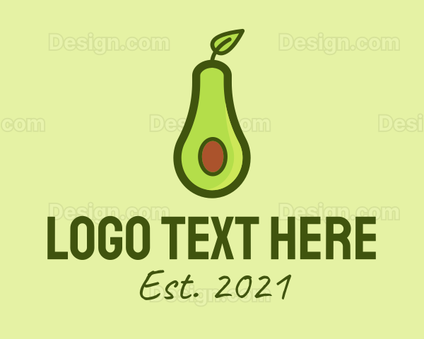 Avocado Fruit Stall Logo