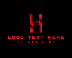 Modern  Tech Letter H logo