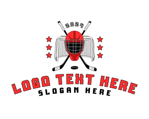 Sports Hockey Helmet logo