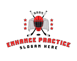 Sports Hockey Helmet logo