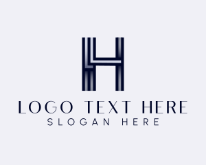 Studio Lines Letter H logo