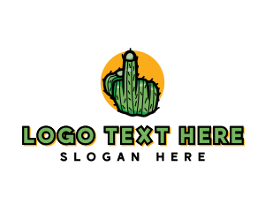 Cactus Middle Finger  logo