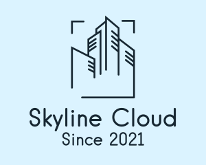 Skyline Building Outline  logo design