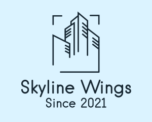 Skyline Building Outline  logo design