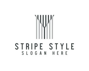 Stripes Construction Letter Y logo