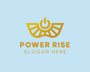 Winged Power Symbol logo