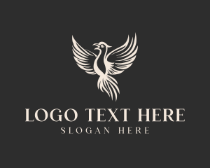 Mythical Phoenix Bird logo