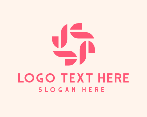 Geometric Beauty Flower logo