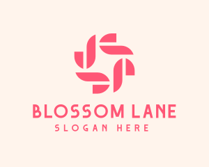 Geometric Beauty Flower logo design