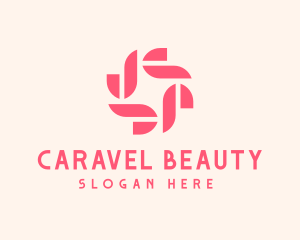 Geometric Beauty Flower logo design