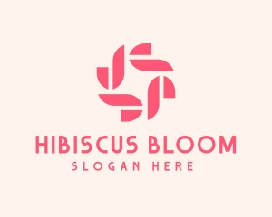 Geometric Beauty Flower logo design