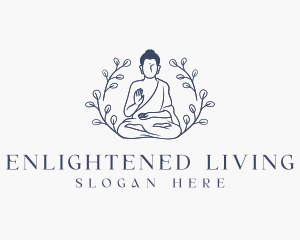 Spiritual Buddhism Religion logo