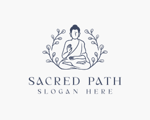 Spiritual Buddhism Religion logo