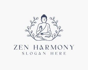 Spiritual Buddhism Religion logo