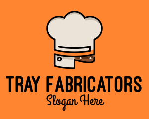 Chef Hat Chopping Knife logo design