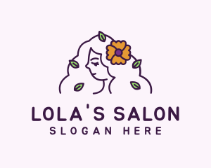 Flower Hair Salon logo design