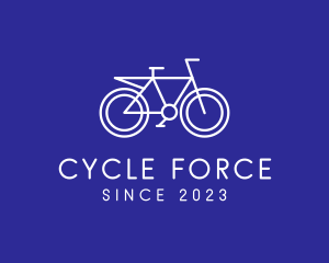 Outline Bike Cycling logo design