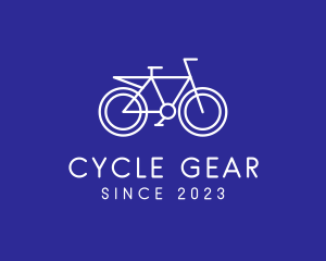 Outline Bike Cycling logo