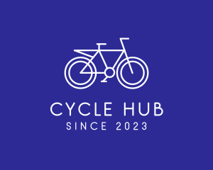 Outline Bike Cycling logo design