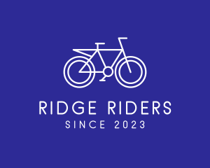 Outline Bike Cycling logo design