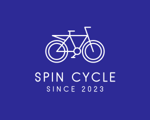 Outline Bike Cycling logo design